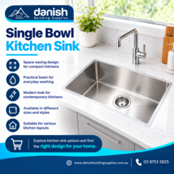 Single Bowl Kitchen Sink for Modern Homes
